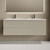 Тумба подвесная с раковиной-столешницей Sancos Snob R 140 см SNR70CE, Beige Soft (раковина Grace CN7022) фото 3