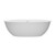 Ванна отдельностоящая BelBagno Solid Surface 170х77 см BB-MARINO-170-76-54-SSB, белый матовый фото 3