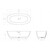 Ванна отдельностоящая BelBagno Solid Surface 170х77 см BB-MARINO-170-76-54-SSB, белый матовый фото 6