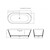 Ванна отдельностоящая Cezares Solid Surface COMFORT 170x75 см CZR-COMFORT-170-75-53-SSB, белый матовый фото 4