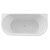 Ванна каменная Cezares Solid Surface 170x80 см CZR-METAURO-WALL-170-80-55-SSB, белый матовый фото 3
