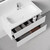 Тумба подвесная с раковиной Sancos Snob R 90 см SNR90W, Bianco (раковина Grace CN7019) фото 4