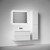 Тумба подвесная с раковиной Sancos Snob R 90 см SNR90W, Bianco (раковина Grace CN7019wx) фото 5