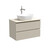 Тумба подвесная с раковиной Sancos Snob R 80 см SNR80CE, Beige Soft (раковина Element CN5010, столешница TT80A2X) фото 