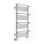Полотенцесушитель водяной Terminus Вента люкс П20 500x1000 мм 4670078529527 фото 