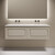 Тумба подвесная с раковиной-столешницей Sancos Very 140 см VR70CE, Beige soft (раковина Grace CN7022wx​) фото 