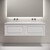 Тумба подвесная с раковиной-столешницей Sancos Very 140 см VR70W, Bianco (раковина Grace ​CN7022wx​) фото 