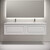 Тумба подвесная с раковиной-столешницей Sancos Very 160 см VR80W, Bianco (раковина Grace ​CN7023​) фото 