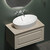 Тумба подвесная с раковиной Sancos Very 80 см VR80CE, Beige soft (раковина Element CN5018, столешница TT80A2) фото 
