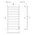 Полотенцесушитель электрический Apextermo Галактика П10 400x1000 мм GL00104WM (скрытое подключение) белый фото 9
