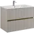 Тумба подвесная с раковиной Art&Max Elegant AM-ELEGANT-800-2C-SO-GCM-LED 80 см (раковина AM7110-80) светло-серый матовый фото 