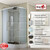 Душевая кабина Avacan 120x90 см EM2912L, хром/матовое (безсиликоновая сборка) фото 3