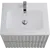 Тумба подвесная с раковиной Art&Max Elegant AM-ELEGANT-600-2C-SO-GCM-LED 60 см (раковина AM7110-60) светло-серый матовый фото 3