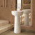 Раковина напольная Solid Surface Vincea 48 см VBS-4SP02MW, белый матовый фото 