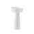 Раковина напольная Solid Surface Vincea 48 см VBS-4SP02MW, белый матовый фото 5