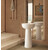 Раковина напольная Solid Surface Vincea 48 см VBS-4SP02MW, белый матовый фото 3