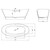 Ванна отдельностоящая Solid Surface Vincea 170x78 см VBT-4S08MW, белый матовый фото 8