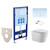 Инсталляция с подвесным унитазом комплект SET AQUATEK ВЕГА-1905-013 KK-1 (рама AQUATEK Standard INS-0000012 с клавишей KDI-0000013 и крепежом KKI-0000001 + унитаз ВЕГА AQ1905-00 с тонким сиденьем sc) фото 