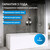 Шторка для ванны Abber Ewiges Wasser 80 см AG52080, хром/прозрачное, Расположение: правостороннее фото 9