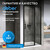 Душевая дверь Abber Sonnenstrand 110 см AG04110BS, черный/прозрачное, Цвет стекла: прозрачное, Цвет профиля: чёрный, Размер - мм: 1100 фото 7