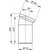 Колено для унитаза AlcaPlast A90-22 фото 2