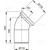 Колено для унитаза AlcaPlast A90-45 фото 2