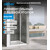 Душевая дверь Abber Sonnenstrand 140 см AG04140S, хром/прозрачное, Цвет стекла: прозрачное, Цвет профиля: хром, Размер - мм: 1400 фото 2
