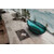 Ванна прозрачная Abber Kristall 180x85 см AT9702Aquamarin, бирюзовый фото 3