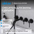 Смеситель для ванны Abber Wasser Kreis AF8130B, чёрный матовый, Цвет производителя: чёрный матовый фото 2