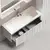 Тумба подвесная с раковиной Sancos Ламель 120 см LM120W (раковина Grace CN7017) белый матовый фото 4