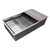 Кухонная мойка Paulmark Next-multi sink 74 Uni 1,2 мм PM787445-BS, сталь брашированная фото 3