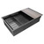 Кухонная мойка Paulmark Next-multi sink 74 Uni 1,2 мм PM787445-GM, вороненая сталь фото 3
