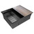 Кухонная мойка Paulmark Next-multi sink 54 Uni 1,2 мм PM785445-GM, вороненая сталь фото 3