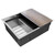 Кухонная мойка Paulmark Next-multi sink 54 Uni 1,2 мм PM785445-BS, сталь брашированная фото 3