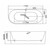 Ванна акриловая Grossman Cristal 170x80 см GR-2204L фото 6