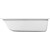Ванна каменная Aquanet Bright Stone 190х90 см AQ-00368584 фото 3