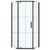 Душевое ограждение Loranto Sunway 100x100 см CS-816H-100, чёрный матовый/лофт клетка фото 
