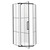 Душевое ограждение Loranto Sunway 90x90 см CS-816H-90, чёрный матовый/лофт клетка фото 4