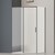 Душевое ограждение Vincea Софт 2 (Soft 2) 100x90 см VSR-3SO29010CLGM, вороненая сталь/прозрачное фото 
