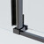 Душевое ограждение Vincea Софт 2 (Soft 2) 100x90 см VSR-3SO29010CLGM, вороненая сталь/прозрачное фото 3