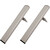 Комплект нерегулируемых мебельных ножек Comforty 00-00022073CF, серый шёлк (2 шт) фото 