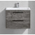 Тумба подвесная с раковиной Vincea Кьяра 2D (Chiara 2D) 60 см VMC-2C2600GS (раковина VCB-13600W) серый камень фото 