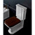Унитаз-компакт Kerasan Waldorf 411701 (бачок 417901, механизм смыва 756993, крепление 760393) белый/бронза фото 