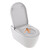 Инсталляция с подвесным безободковым унитазом Duravit Starck F Plus с сиденьем Sensowash Pro и клавишей смыва белое стекло (покрытие Hygieneglaze) фото 4