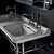 Раковина подвесная Kerasan Waldorf 150 см 4143K1bi/cr*3 (заглушка для перелива 811393br) белый/бронза фото 2