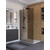 Душевая перегородка BelBagno 100 см UNO-L-1-TB-100-BR-GM (стекло 8 мм) оружейная сталь/бронза фото 