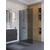 Душевая перегородка BelBagno 110 см UNO-L-1-TB-110-GR-Cr (стекло 8 мм) хром/графит фото 