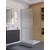Душевая перегородка BelBagno 90 см UNO-L-1-TB-90-FL-Cr (стекло 8 мм) хром/рифленое фото 