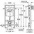Инсталляция с подвесным унитазом комплект: Grohe Rapid SL 38772001 (КРАНЫ ЛАТУННЫЕ) с подвесным безободковым унитазом Azario Grado AZ-0046 SP сиденье микролифт, крепление, кнопка смыва чёрная матовая 38732KF0, Цвет производителя: чёрный матовый фото 29