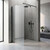 Душевая перегородка Loranto Walk-in 130 см CS-Z02B-130 (стекло 8 мм) чёрный матовый/рифленое фото 